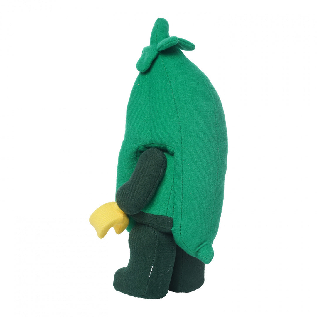 Miękki pluszak LEGO Groszek w zielonym kształcie groszku z żółtą dłonią i czarnymi butami