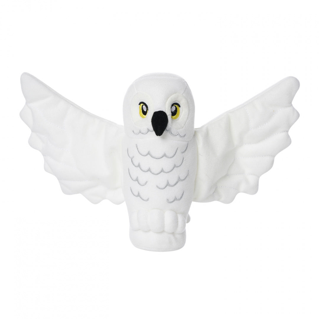 Pluszak Hedwiga Harry Potter od LEGO biała sowa z rozpostartymi skrzydłami
