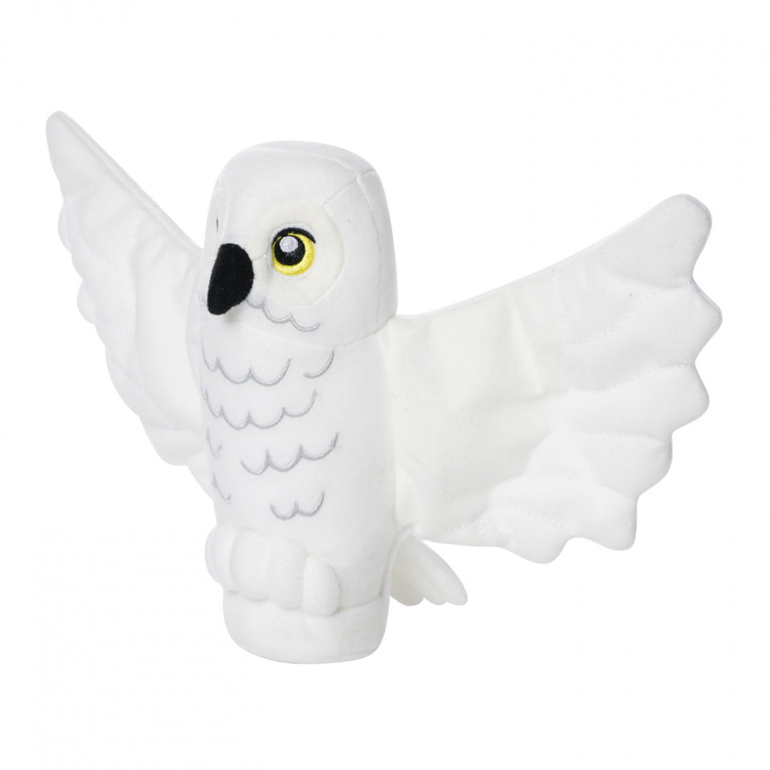 pluszak Hedwiga Harry Potter biała miękka maskotka sowy z otwartymi skrzydłami od LEGO