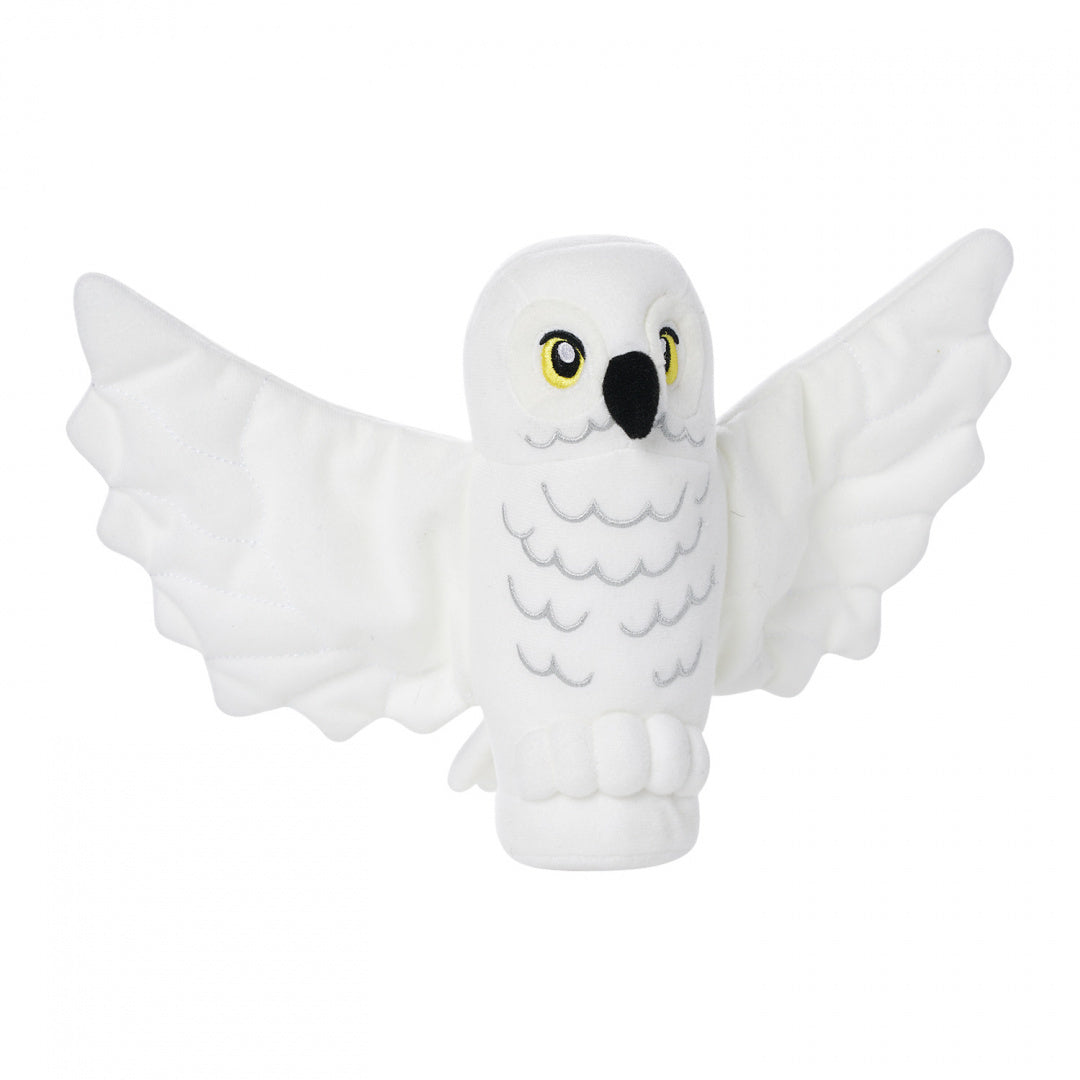 Pluszak Hedwiga Harry Potter od LEGO biała sowa z rozłożonymi skrzydłami miękka zabawka