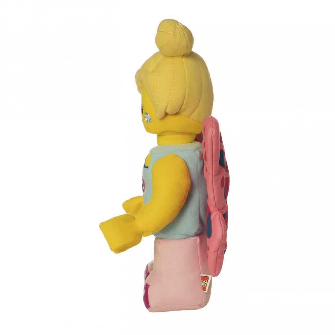 Pluszak LEGO Motylek z miękkiego materiału w pastelowych kolorach i różowymi skrzydłami