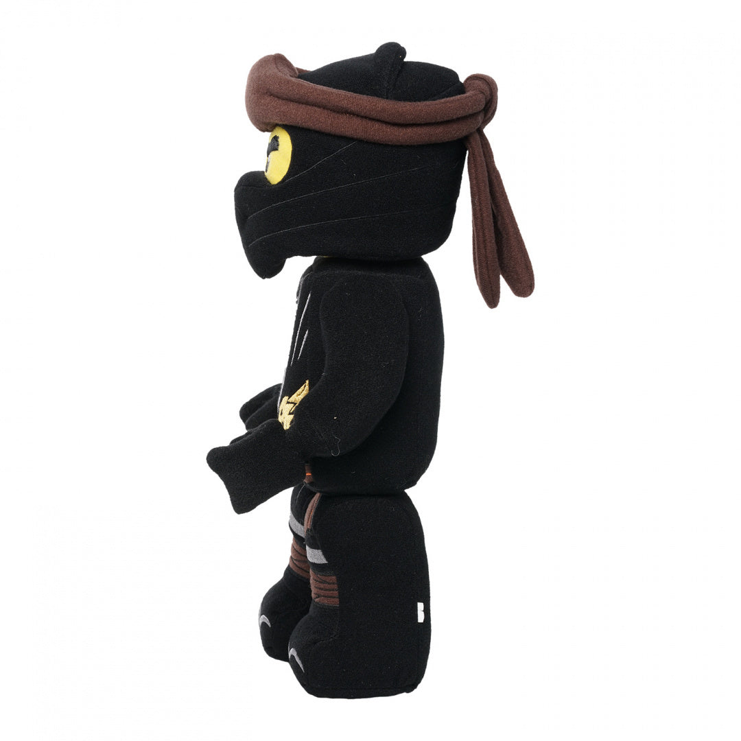 Pluszak LEGO Ninjago Cole w czarnym stroju ninja i brązowej opasce na głowie