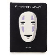 Pluszowy notatnik No Face z grafiką z filmu Spirited Away w czarnym kolorze