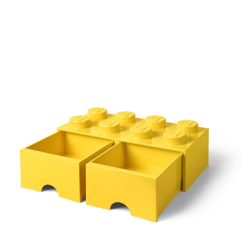 Żółta szuflada LEGO Brick 8 żółta do przechowywania klocków i drobiazgów