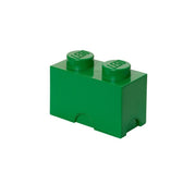 Zielony pojemnik LEGO na zabawki w kształcie klasycznej cegiełki LEGO do przechowywania klocków