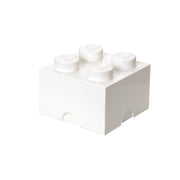 Pojemnik LEGO Brick 4 biały w kształcie klocka z czterema wypustkami do przechowywania
