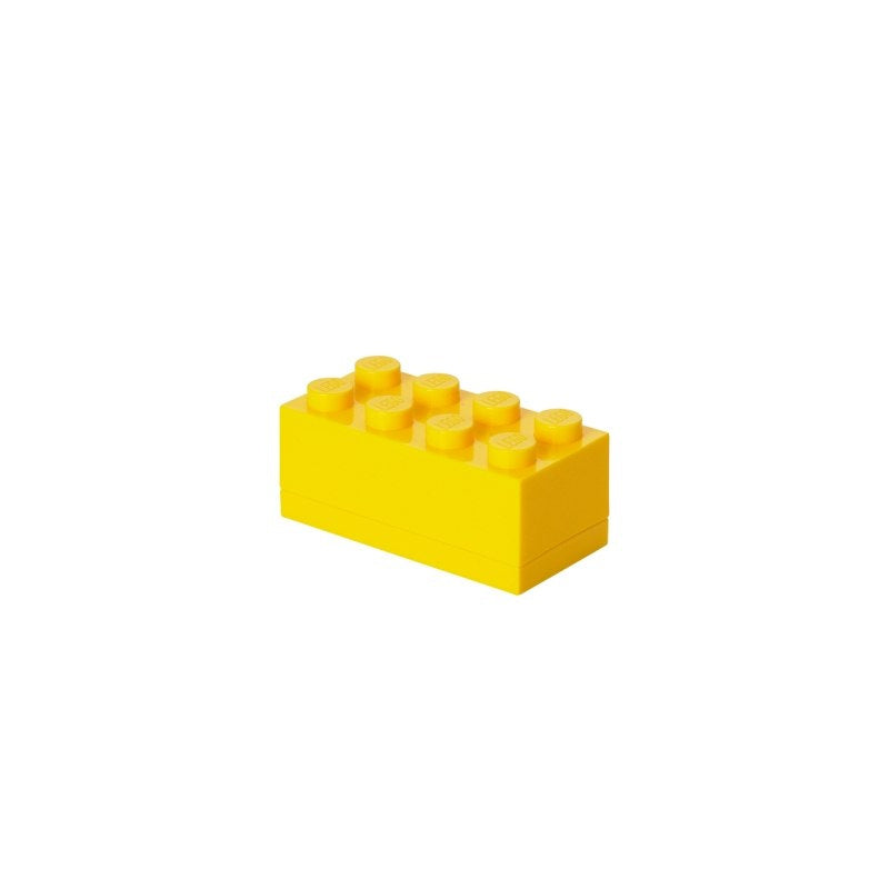 minipudełko LEGO 8 żółte w kształcie klocka idealne do przechowywania drobiazgów
