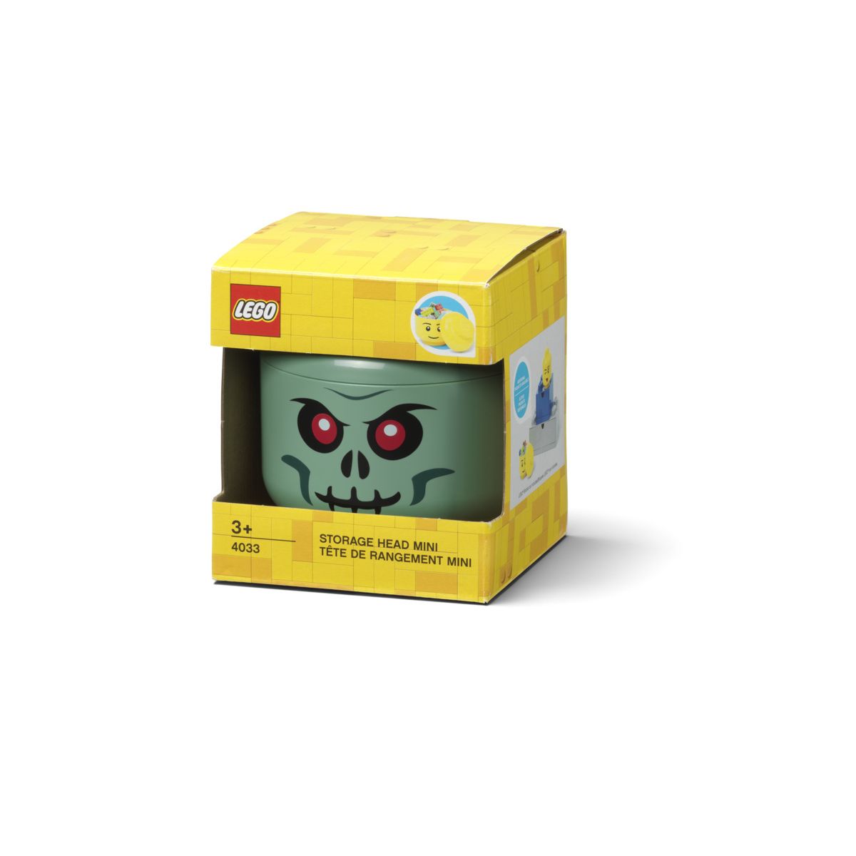 Pojemnik LEGO głowa zombie w zielonym kolorze w oryginalnym opakowaniu