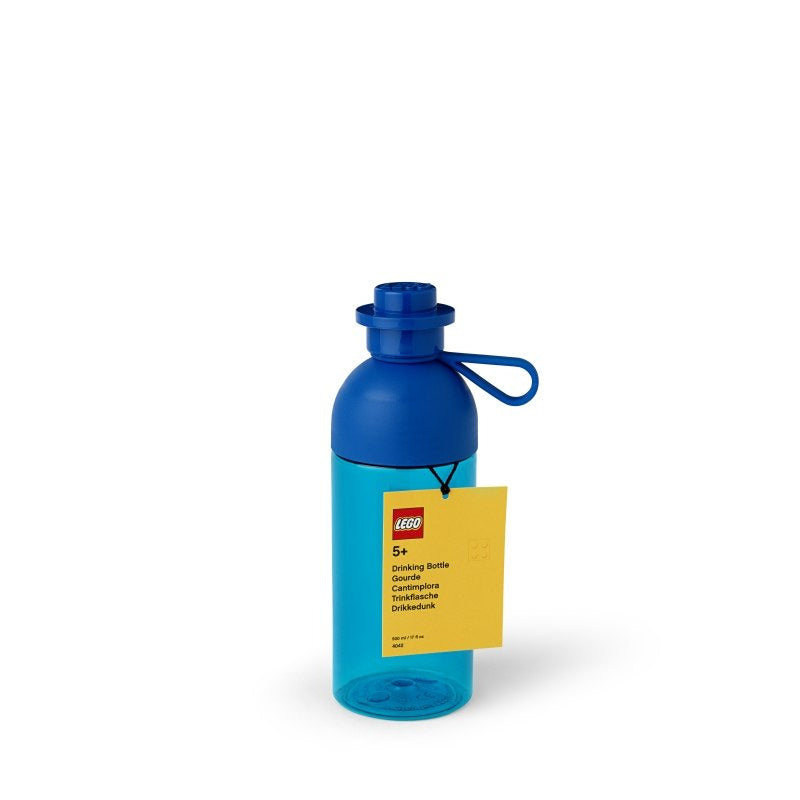 Niebieska butelka LEGO 500 ml z zakrętką i uchwytem idealna dla dzieci