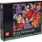 puzzle LEGO botanika 1000 elementów z kolorowymi kwiatami z klocków LEGO