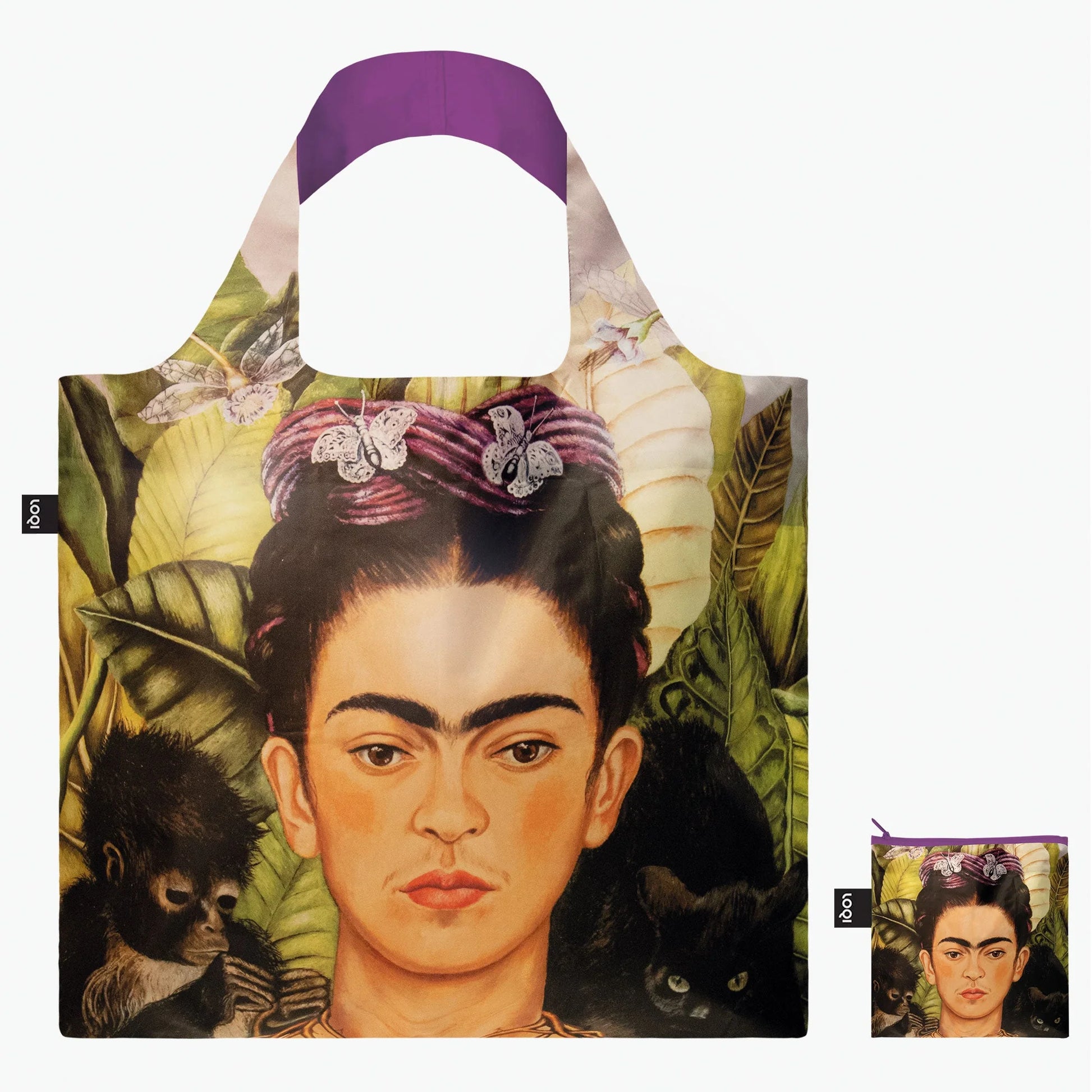 LOQI Bag Frida Kahlo – Self Portrait with Hummingbird