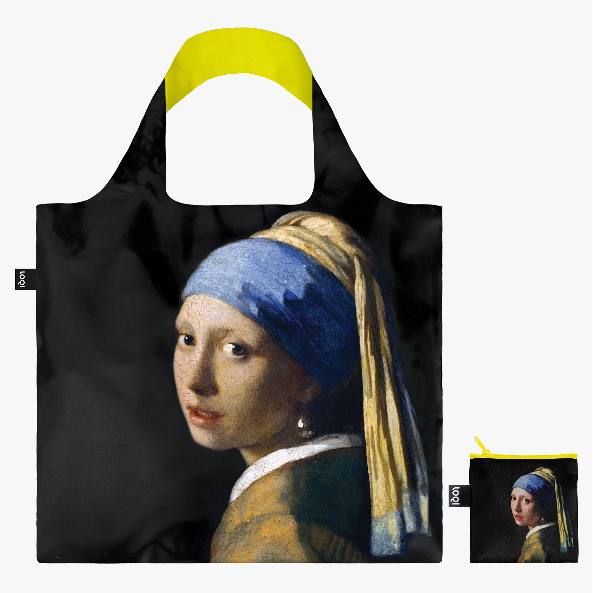 Torba LOQI Johannes Vermeer – Girl with a Pearl Earring Neon