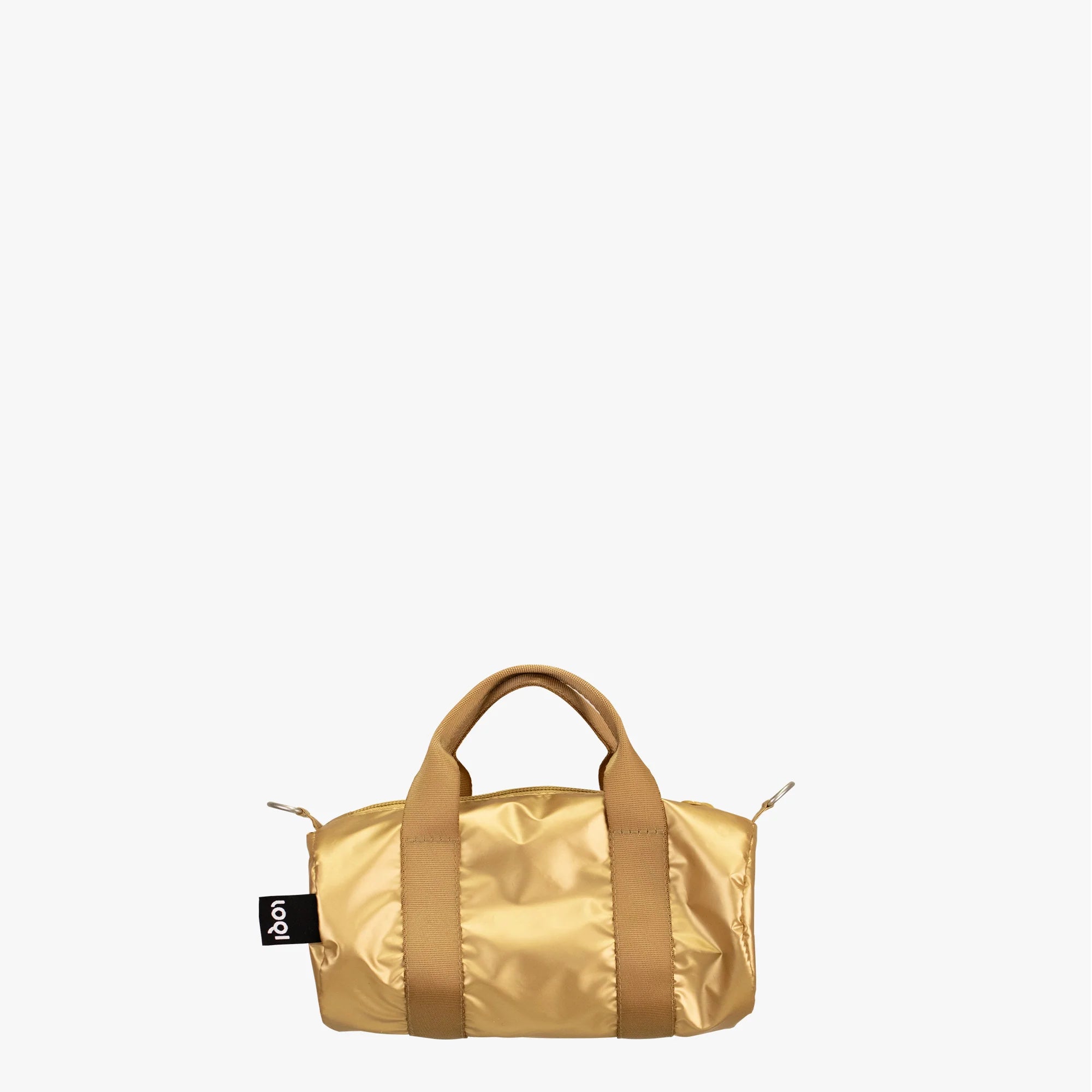 Torba weekender LOQI – złota (mała)
