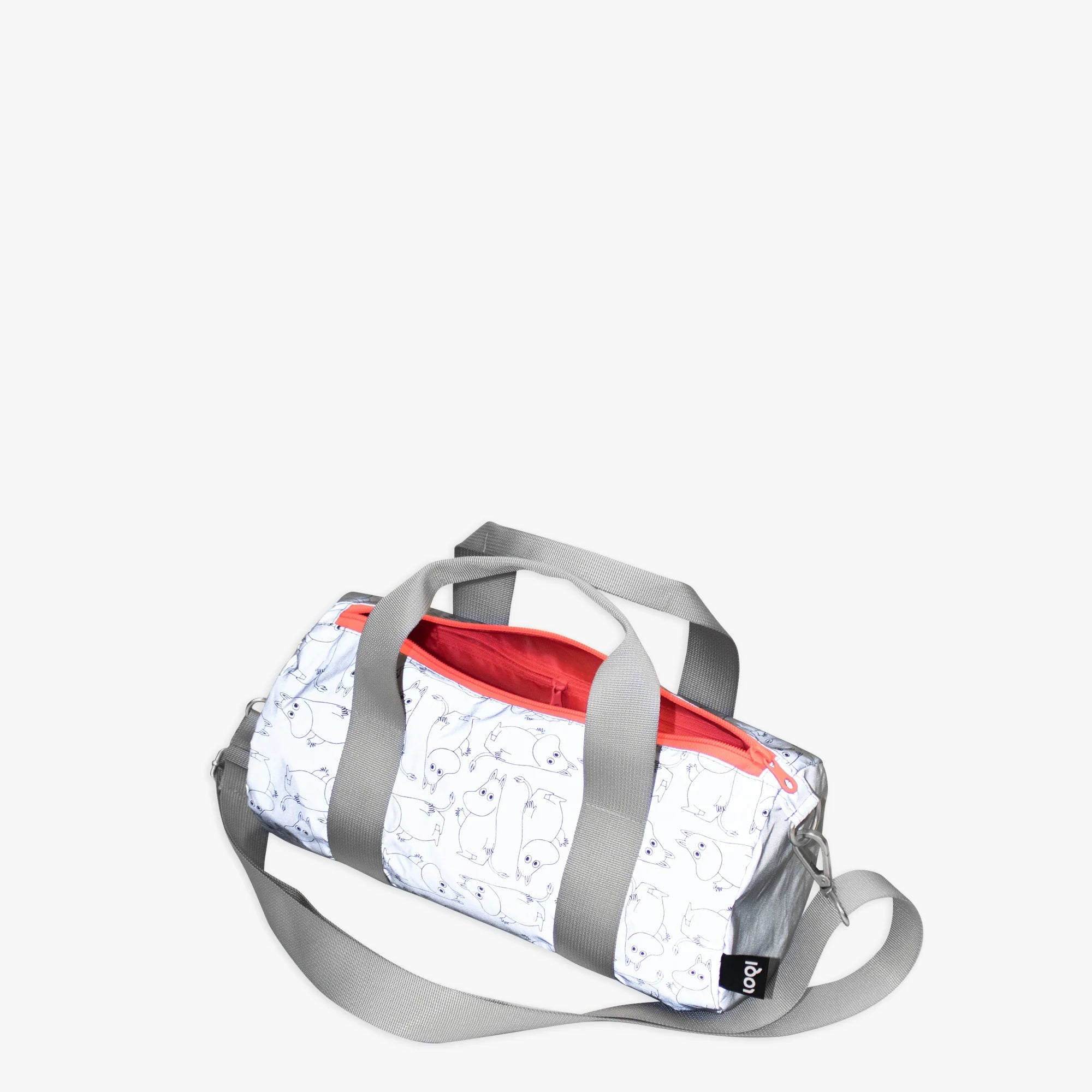 Torba weekender LOQI Moomin – Pattern Reflective (średnia)