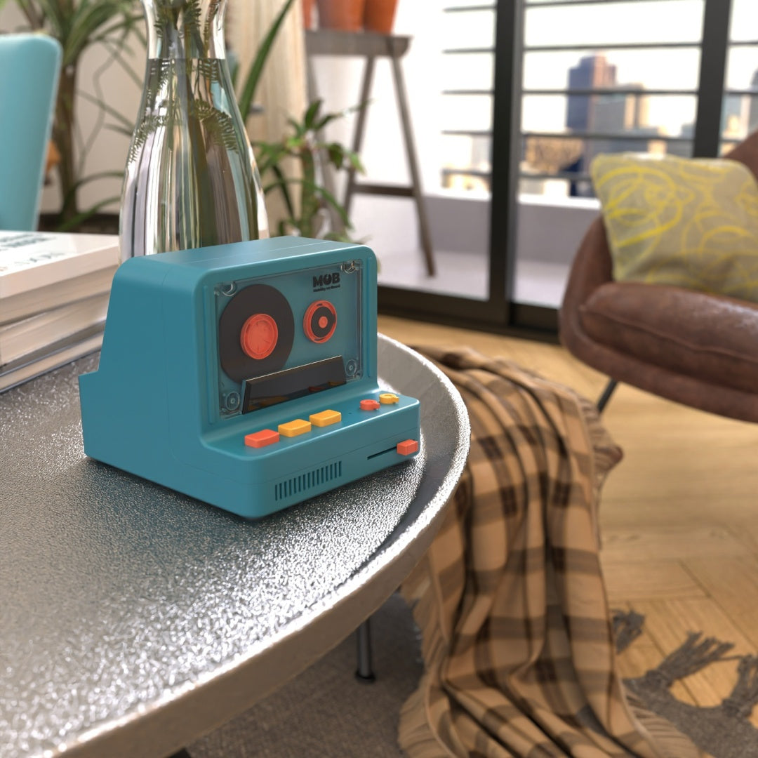 Retro-Bluetooth-Lautsprecher MOB – Blau.