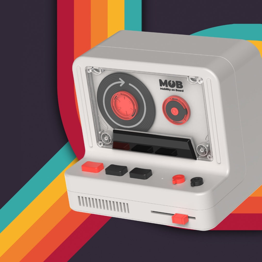 Yamann retro głośnik bezprzewodowy w stylu kasety magnetofonowej z kolorowymi detalami