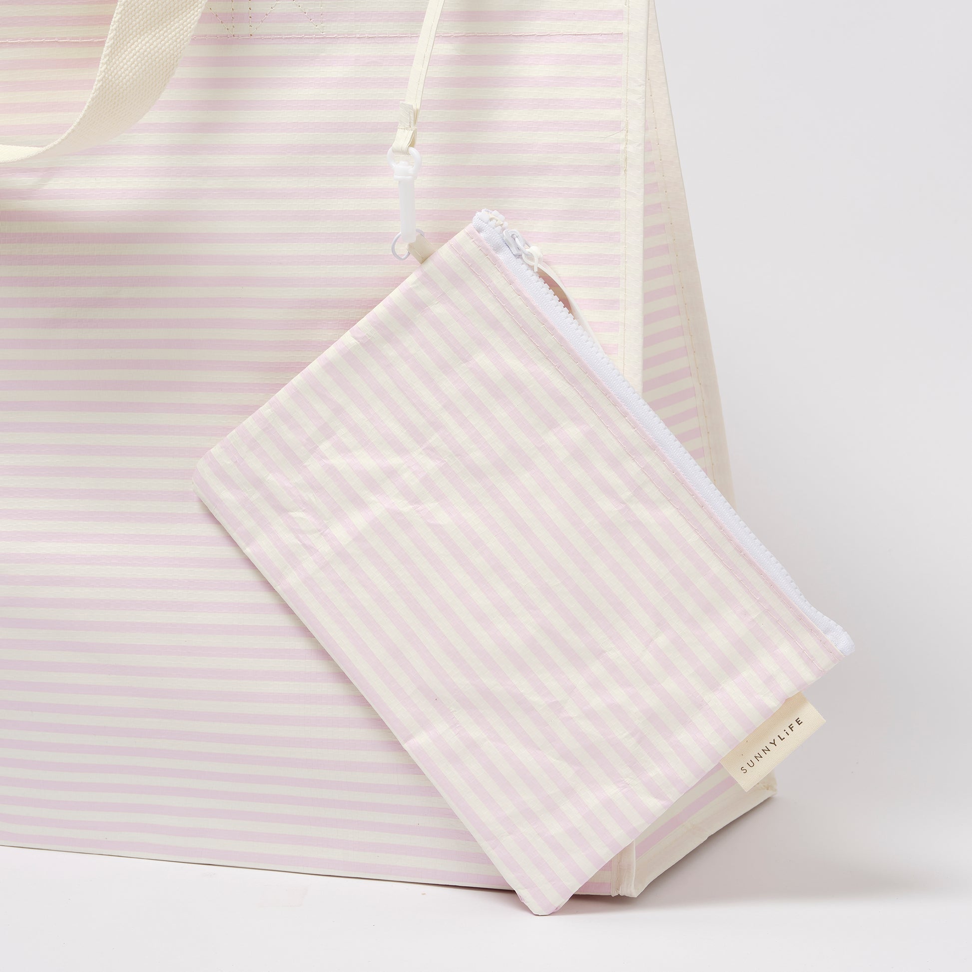 Torba plażowa Carryall Lazy Days Pink Stripe
