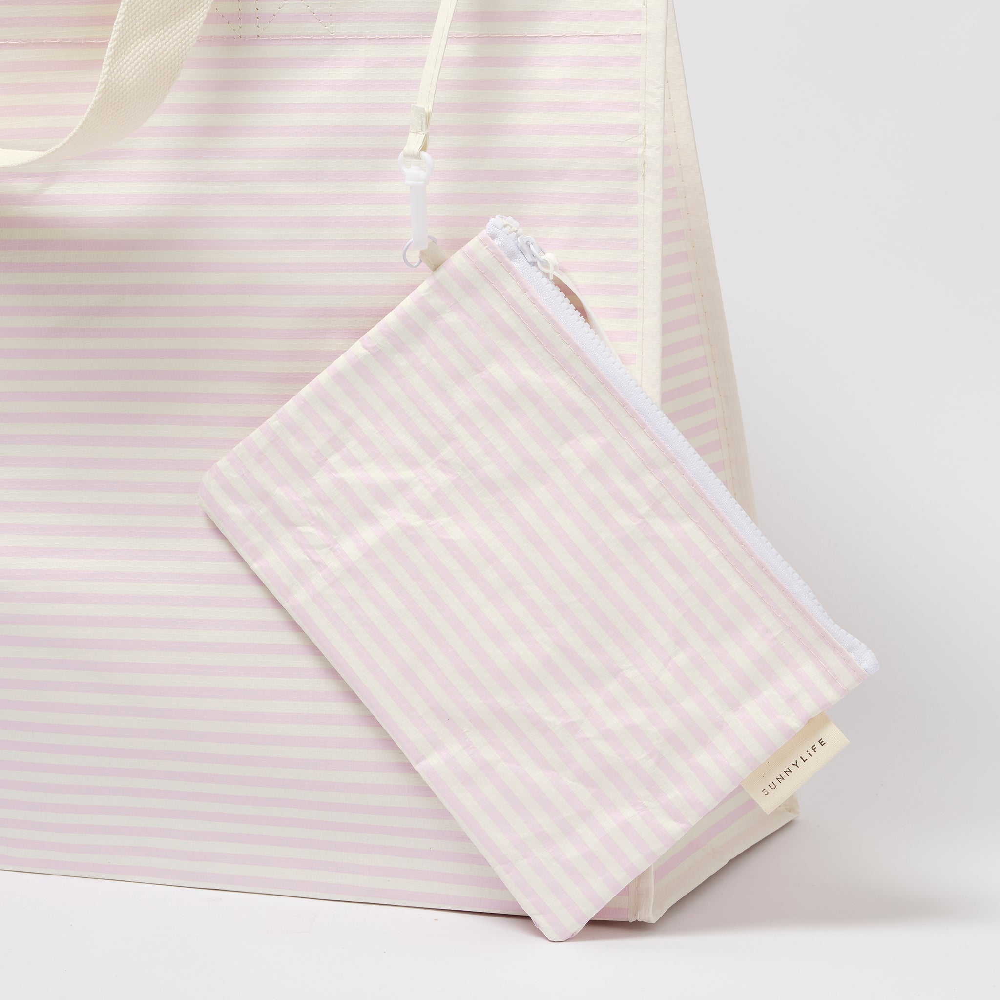Torba plażowa Carryall Lazy Days Pink Stripe