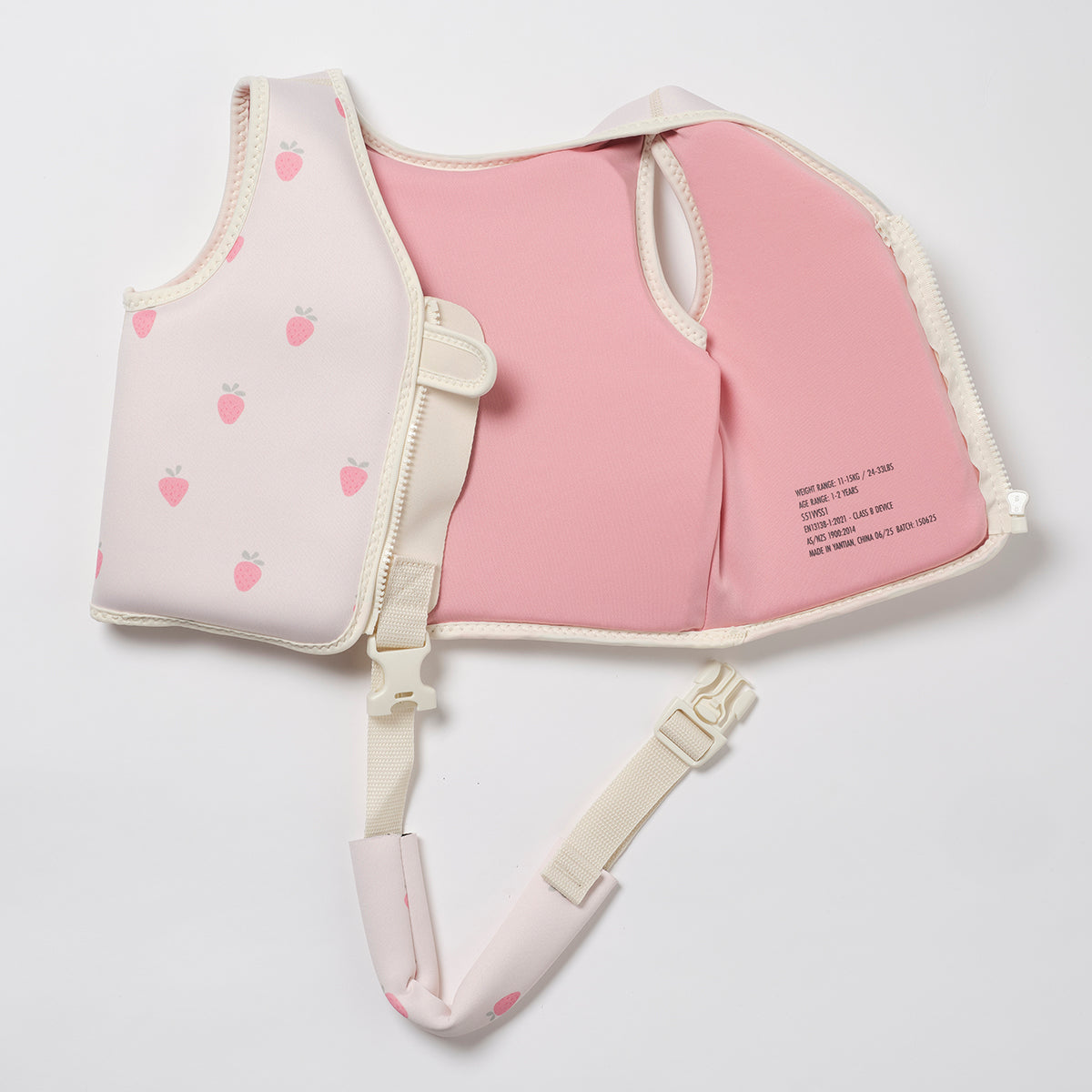 Children's swimming vest (1-2 years) – Strawberry Sunshine
