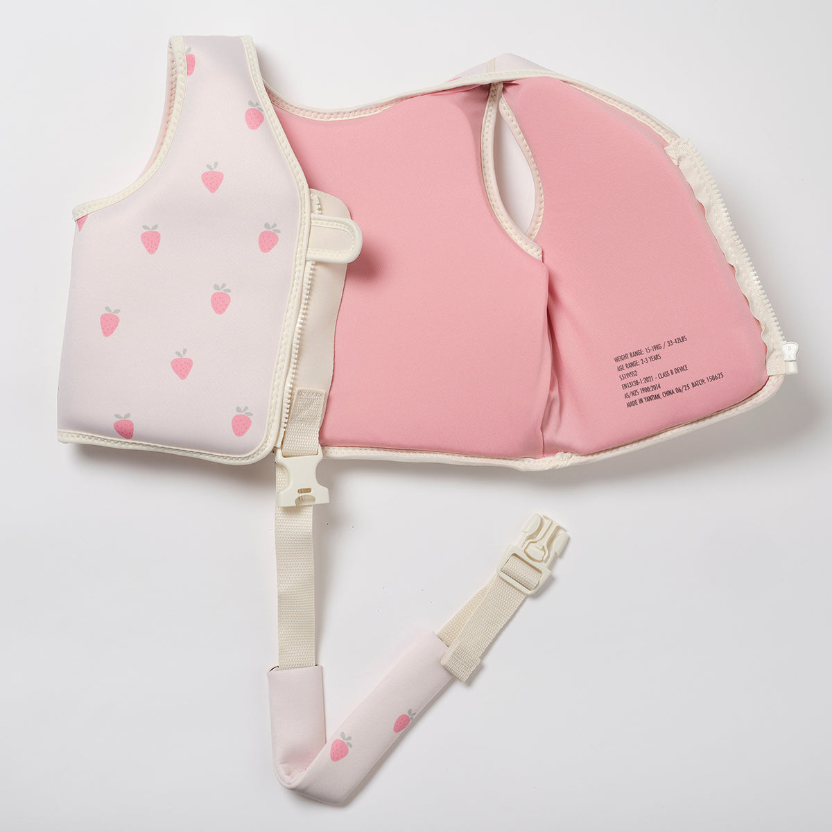 Children's swimming vest (2-3 years) – Strawberry Sunshine