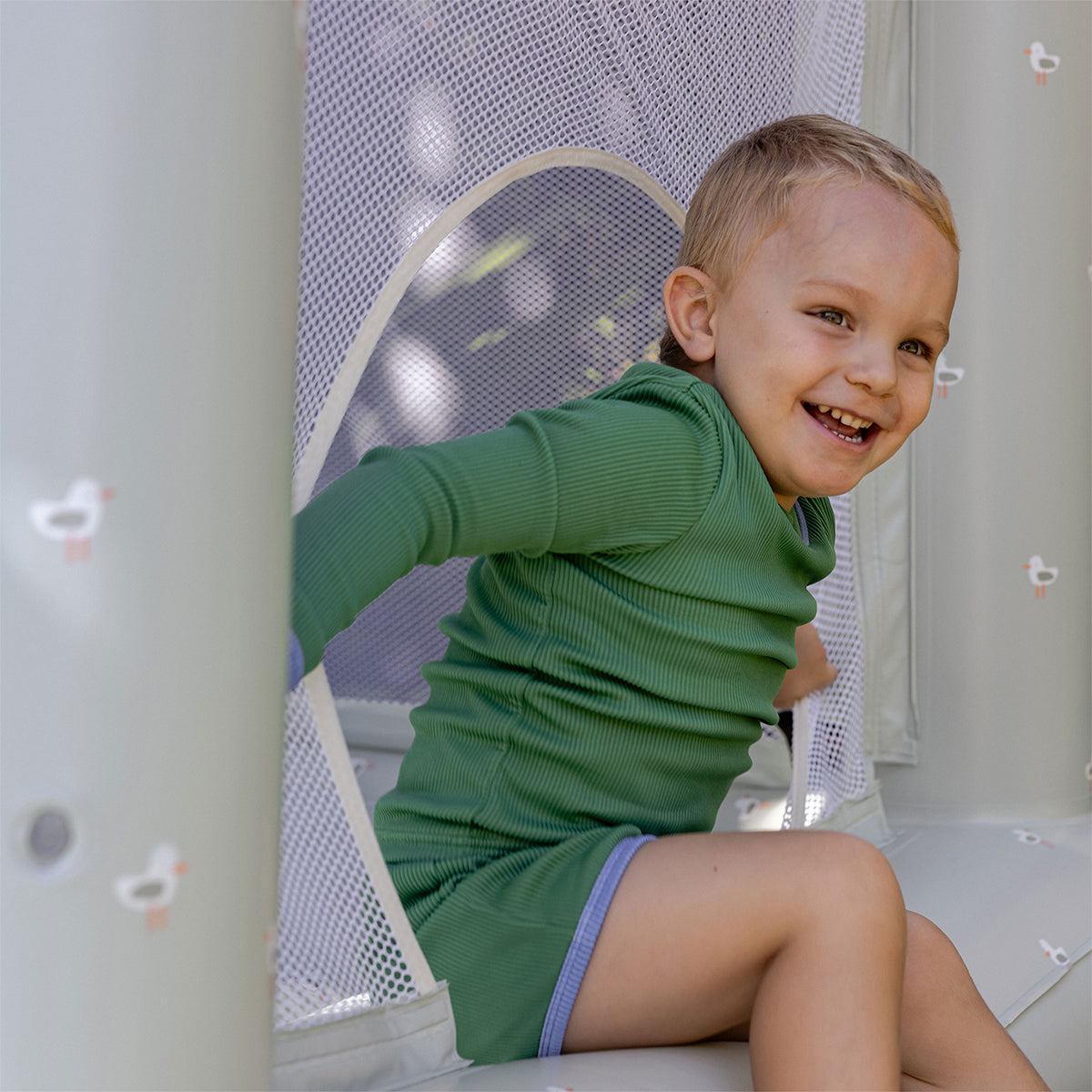 Casa inflable para saltar – Sammy the Seagull, verde