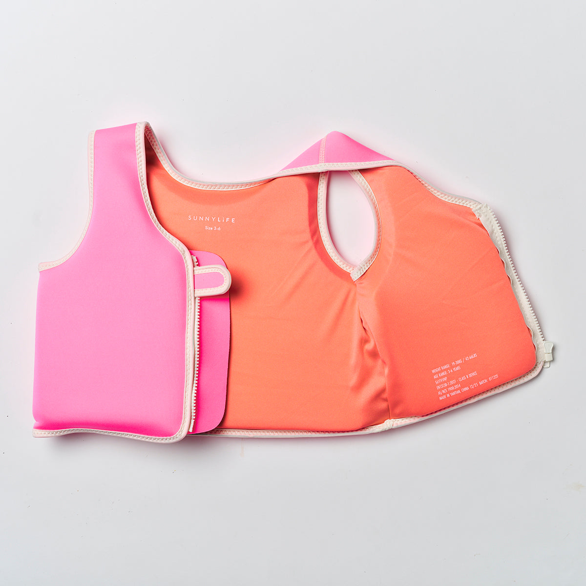 Dziecięca kamizelka do pływania (3-6 lat) – Poppy the Peach