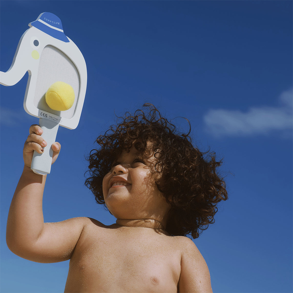 Children's beach paddles with Velcro – Eli the Elephant