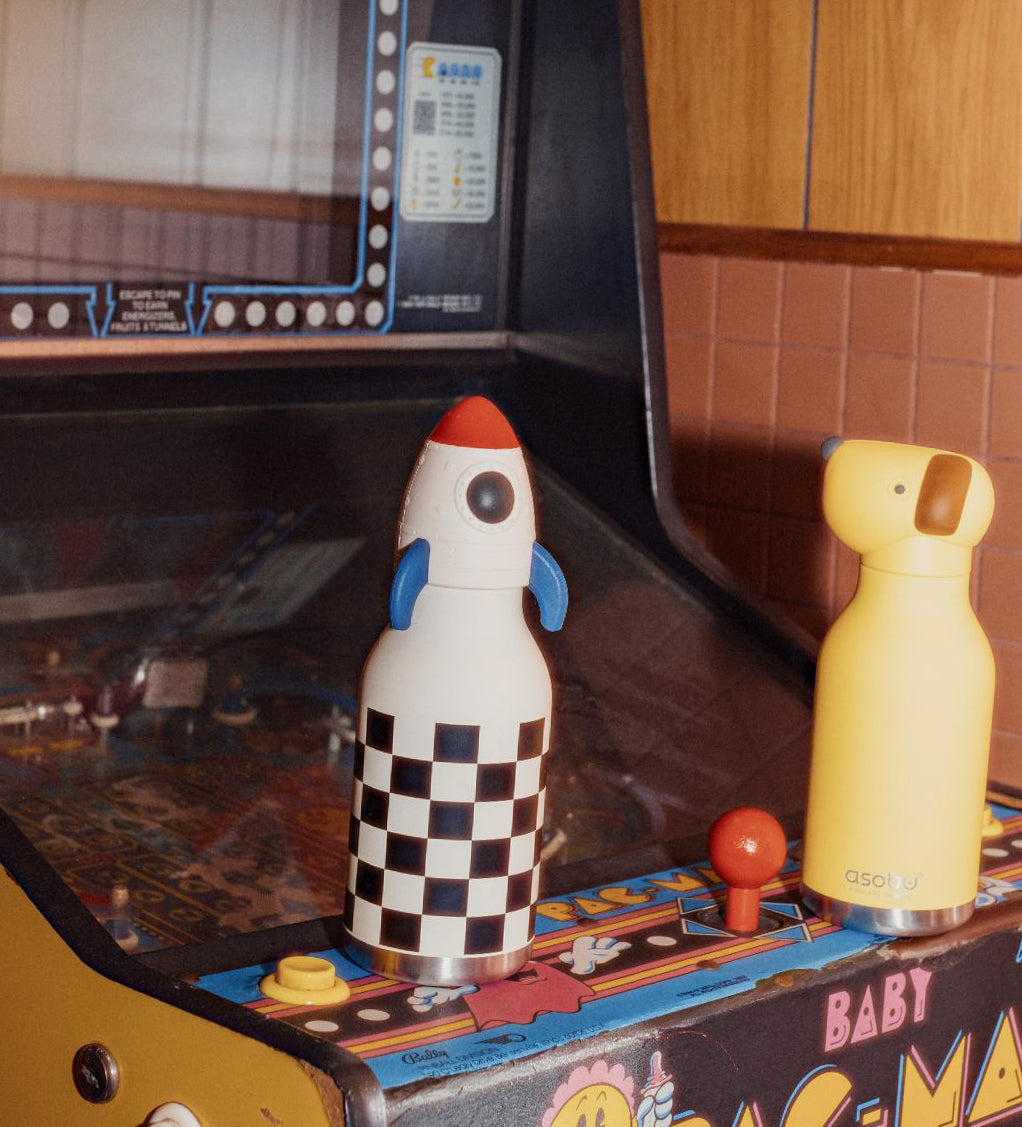 Butelka termiczna ze słomką Bestie Asobu – Rakieta 460 ml