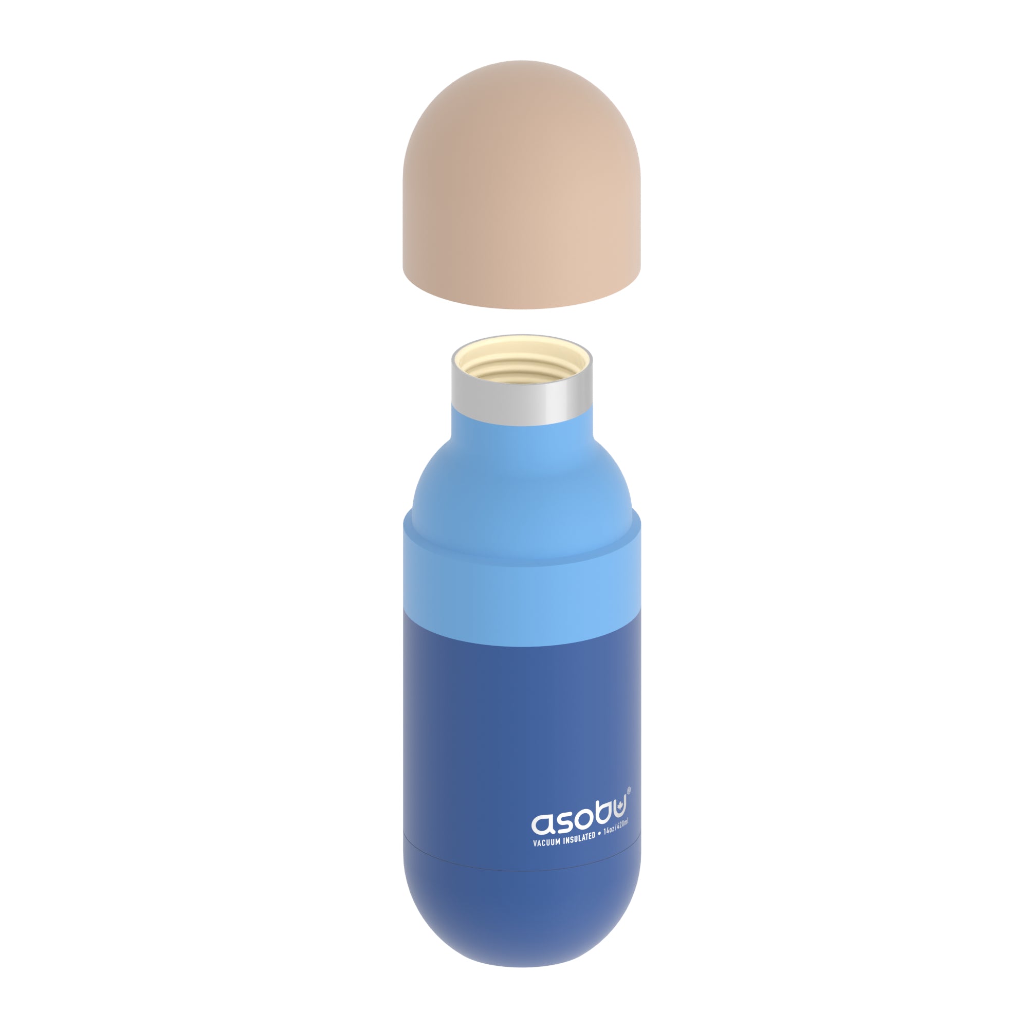 Butelka termiczna Orb Asobu – pastel blue 420 ml