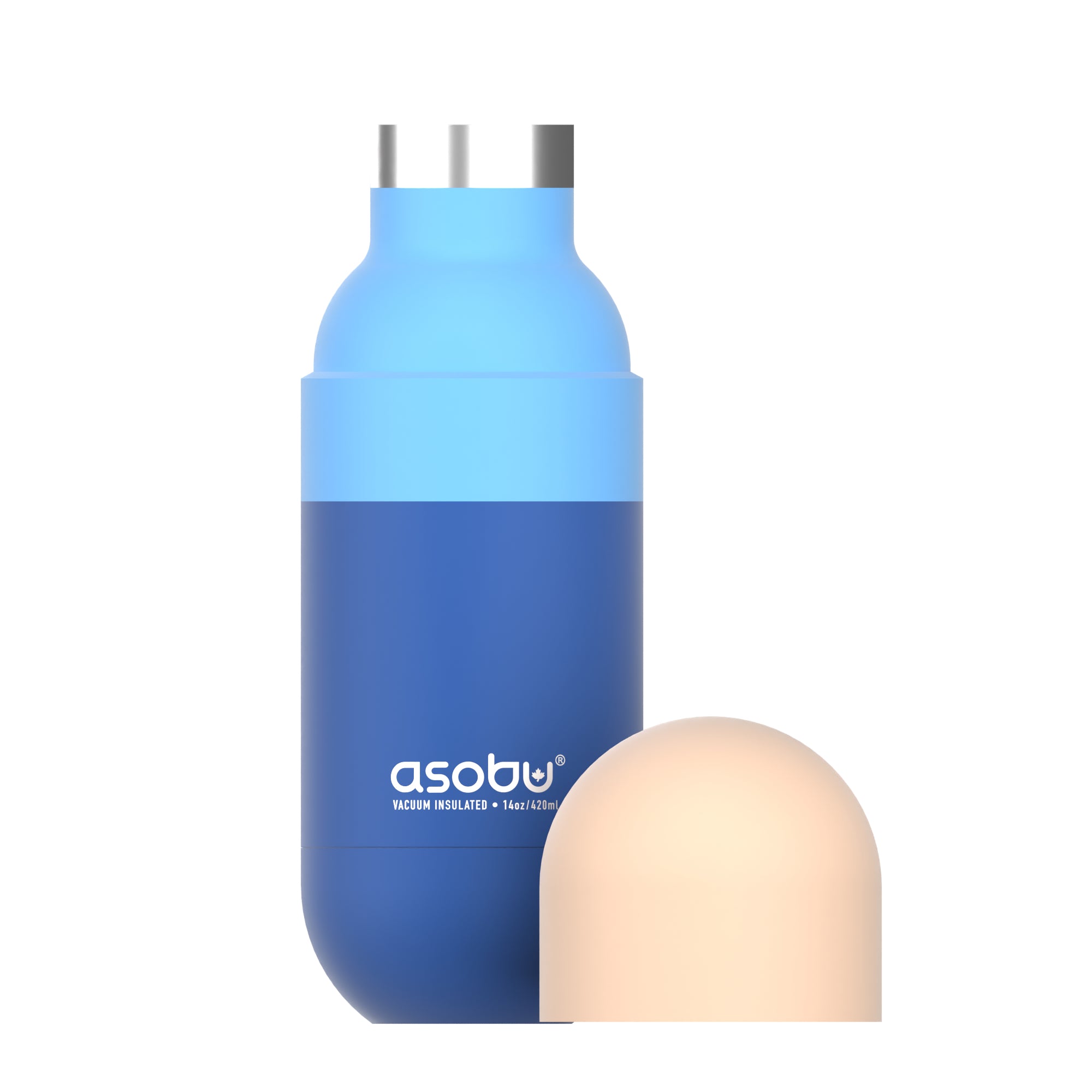 Butelka termiczna Orb Asobu – pastel blue 420 ml