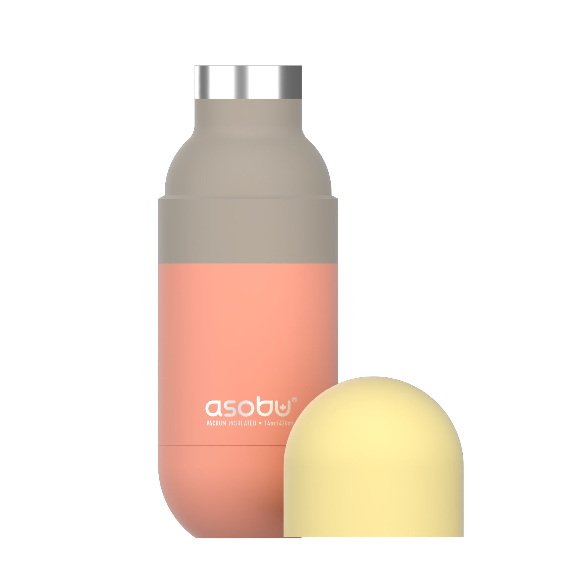 Butelka termiczna Orb Asobu – pastel peach 420 ml