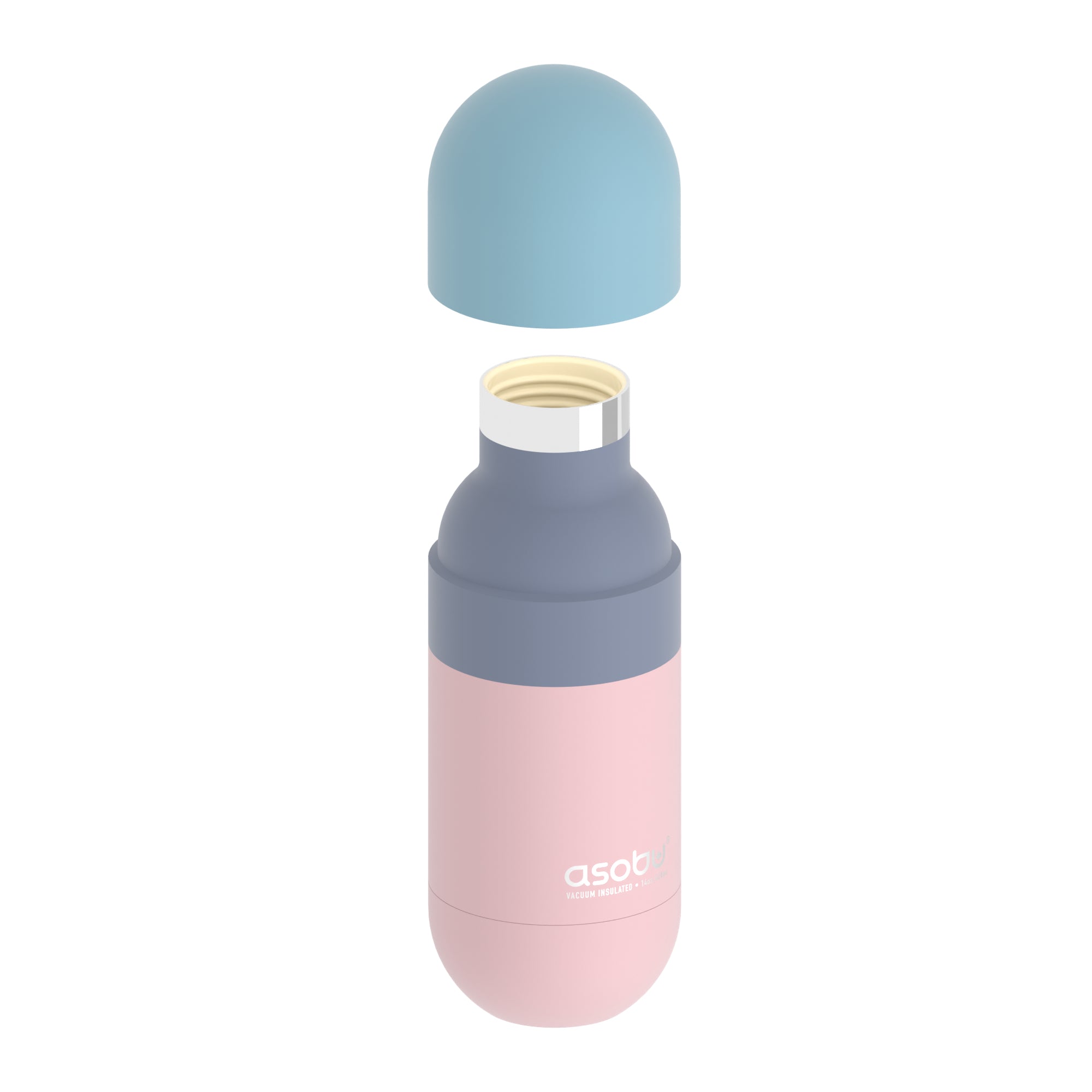 Butelka termiczna Orb Asobu – pastel pink 420 ml