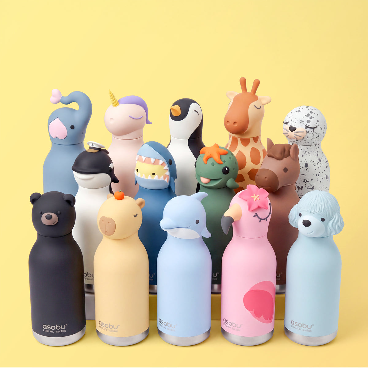 Thermal bottle with straw Bestie Asobu – Poodle 460 ml