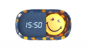 Alarm clock with lamp MOB Smiley World – blue