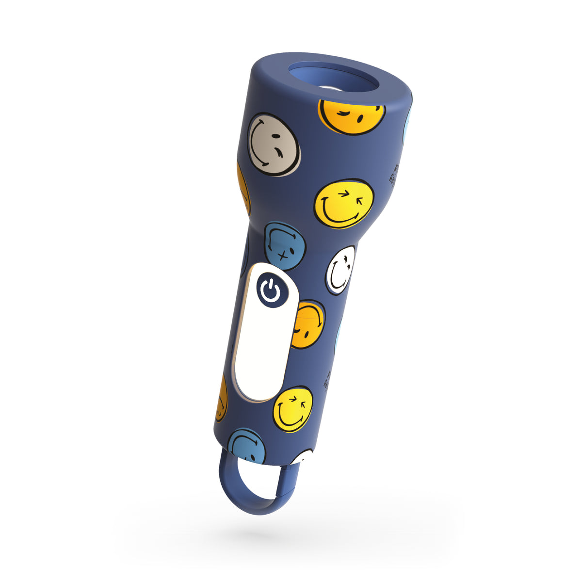 Children's flashlight Glowy MOB Smiley World – blue
