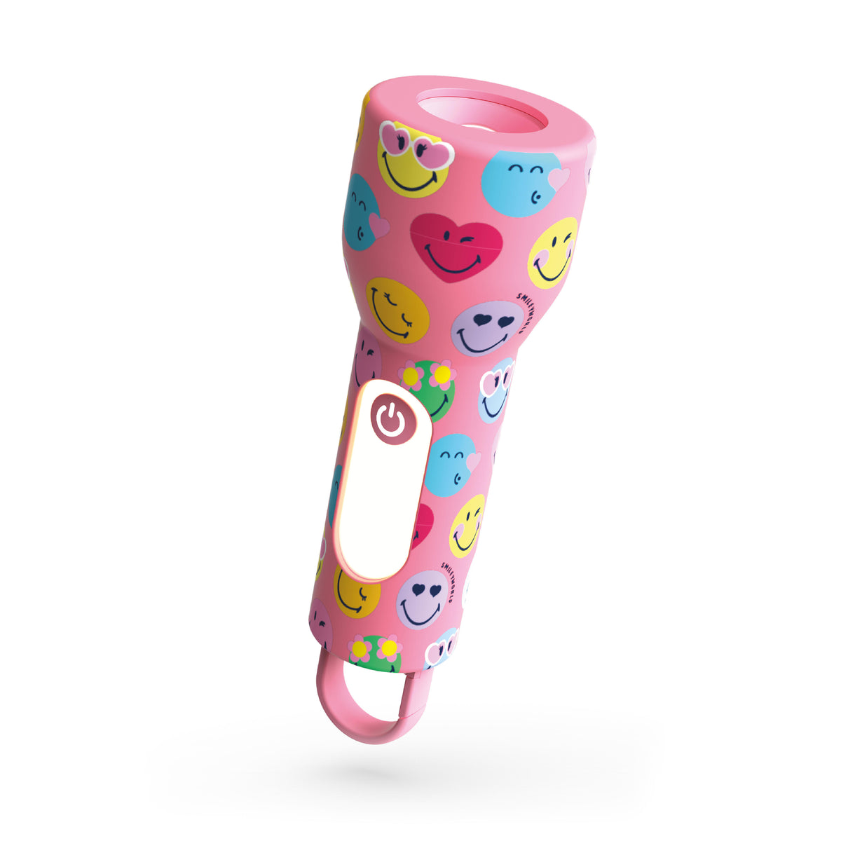 Children's flashlight Glowy MOB Smiley World – pink