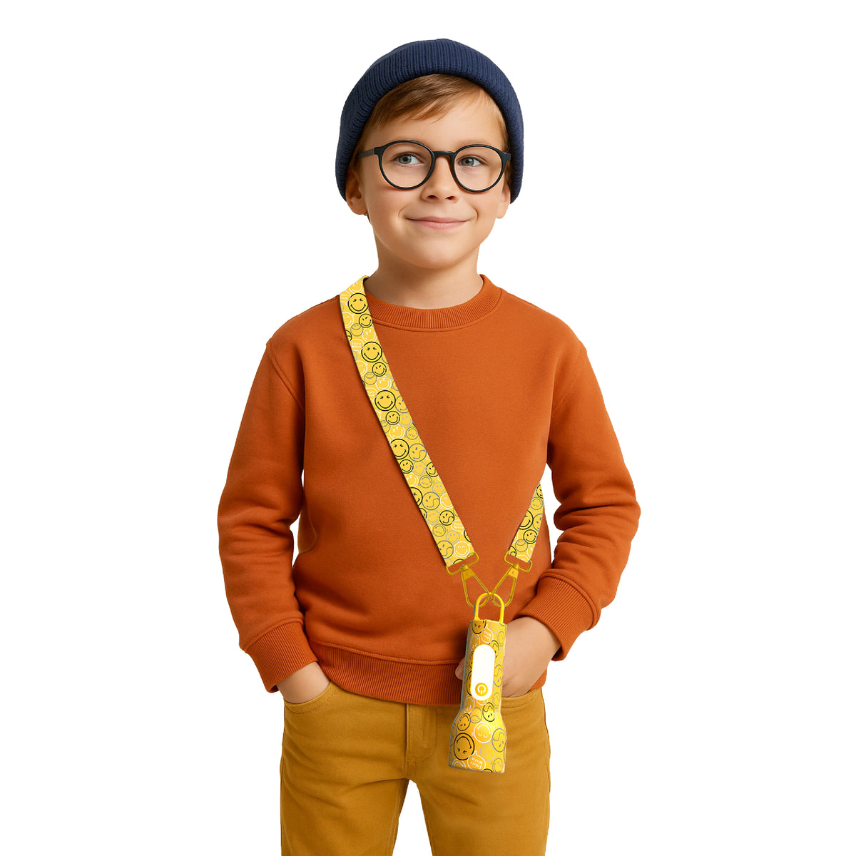 Children's flashlight Glowy MOB Smiley World – yellow