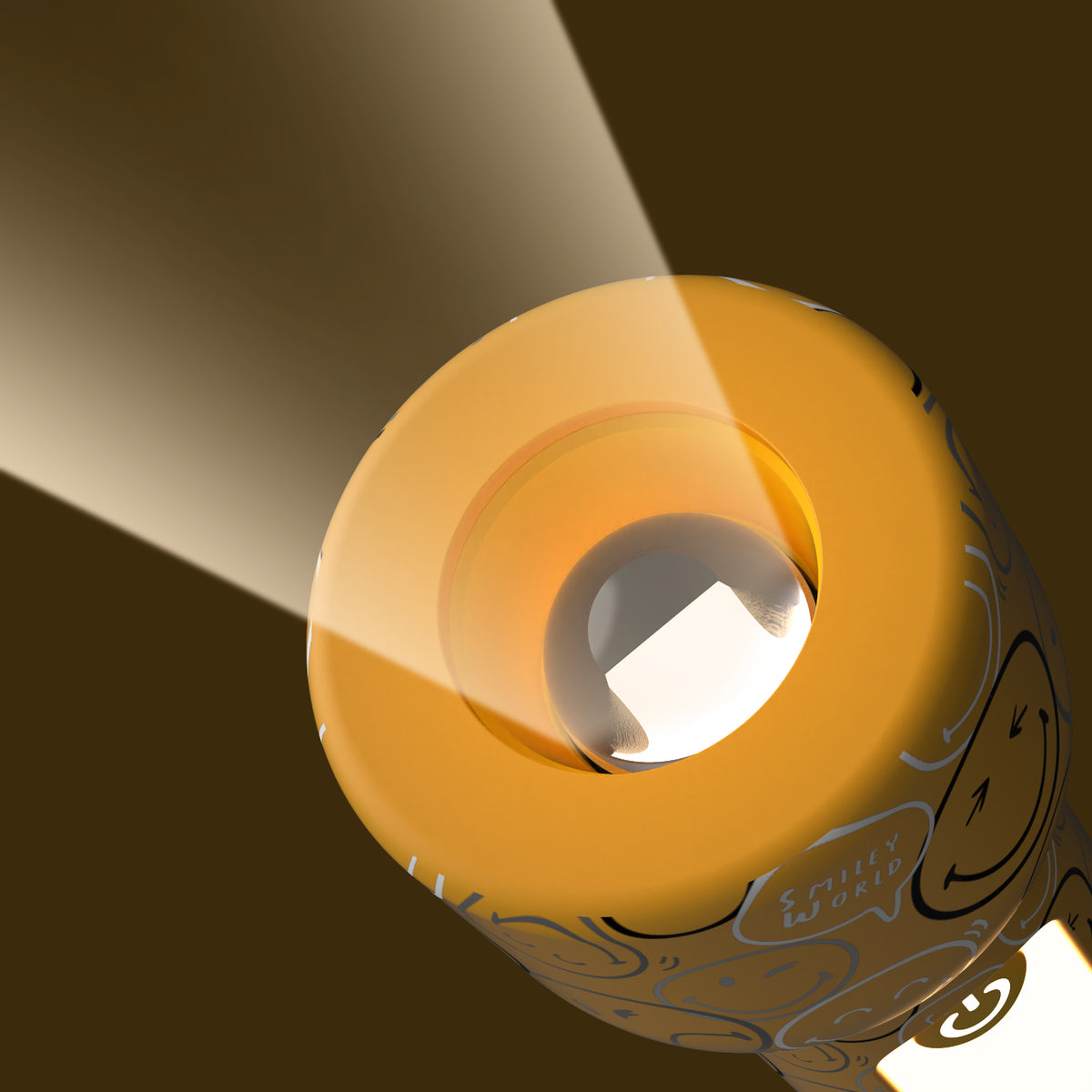 Children's flashlight Glowy MOB Smiley World – yellow