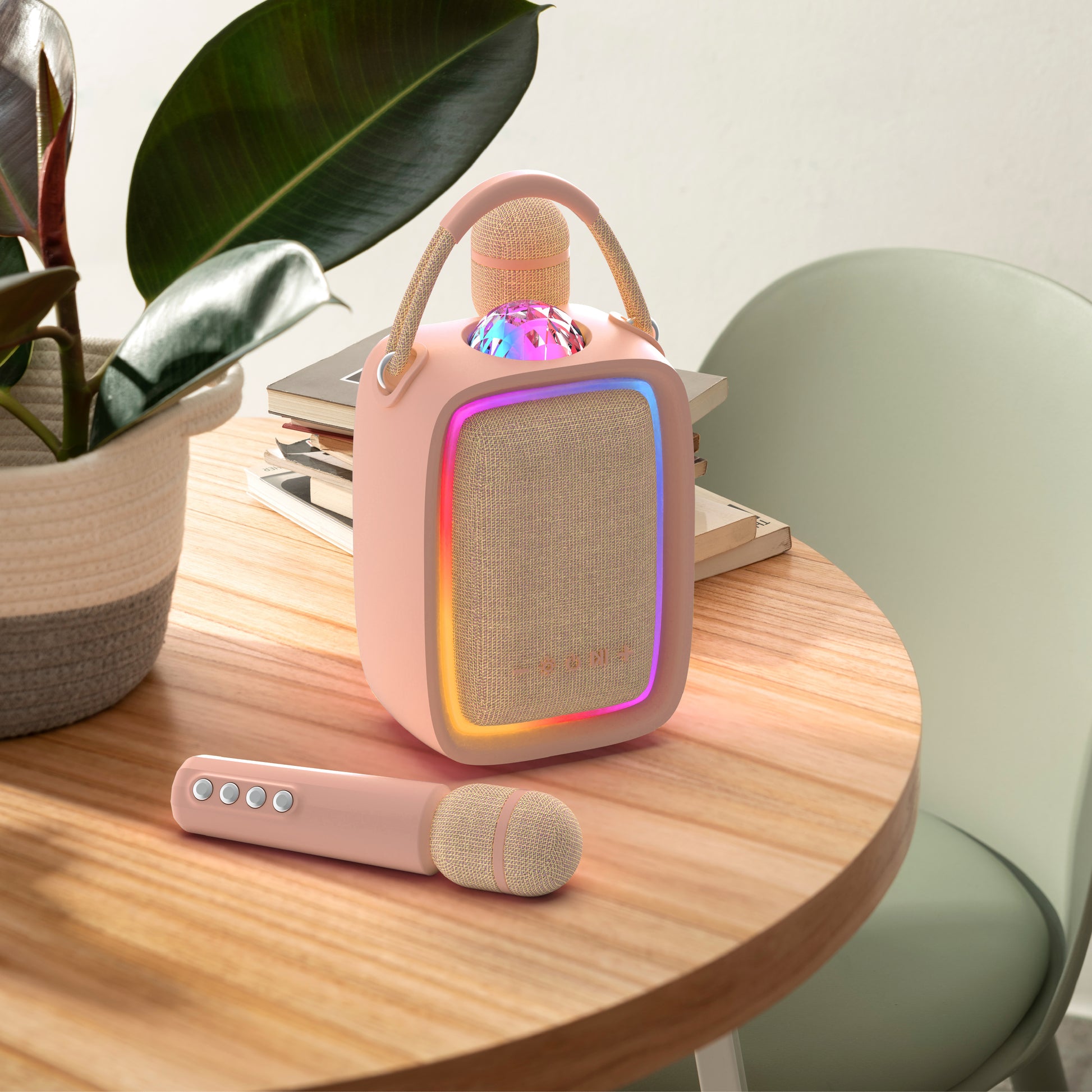 Zestaw karaoke MOB (2 mikrofony) – niebieski