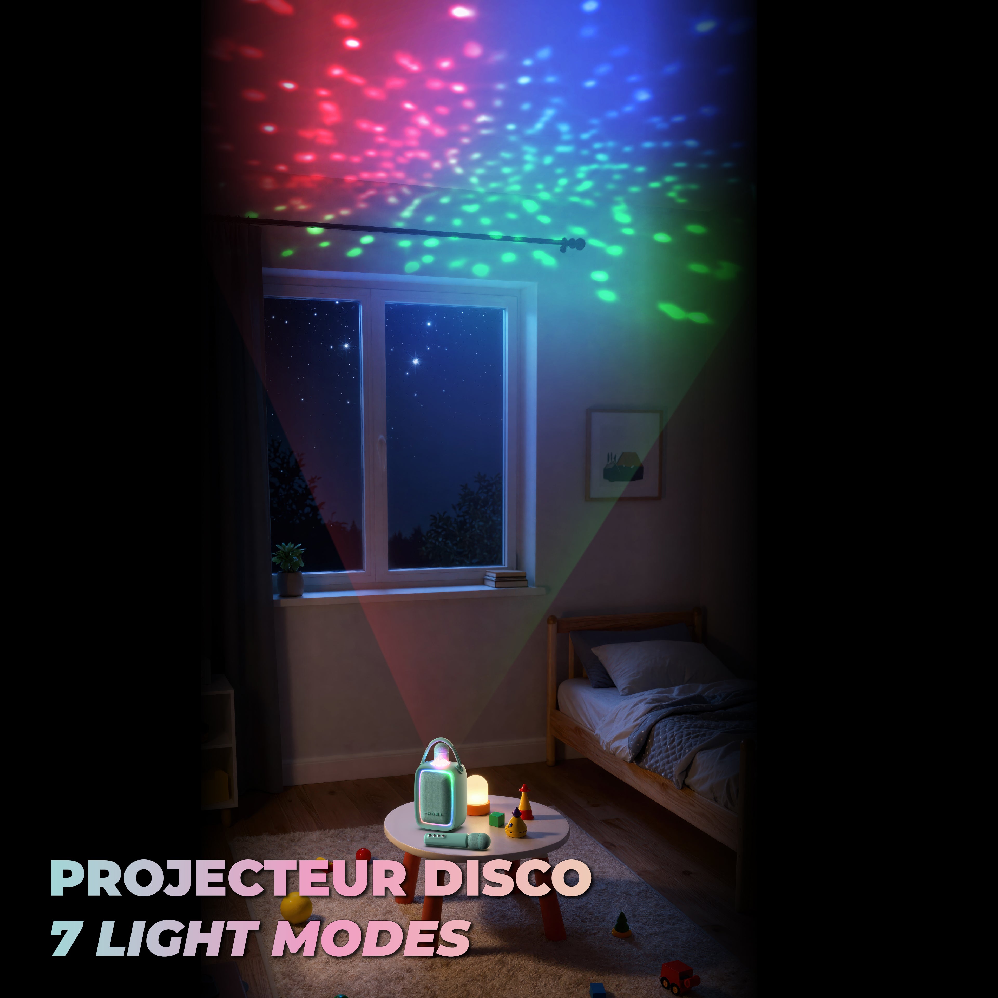 Zestaw karaoke MOB (2 mikrofony) – niebieski