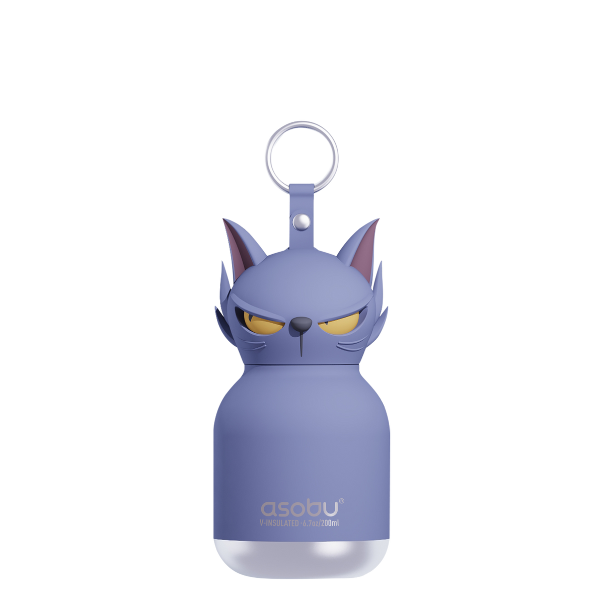 Thermal bottle with straw Mini Spookie Asobu – Phantom Cat 200 ml