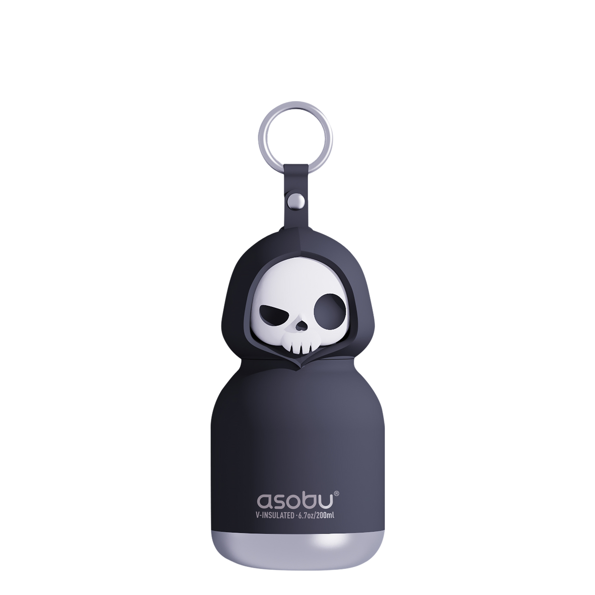 Thermal bottle with straw Mini Spookie Asobu – Skeleton 200 ml