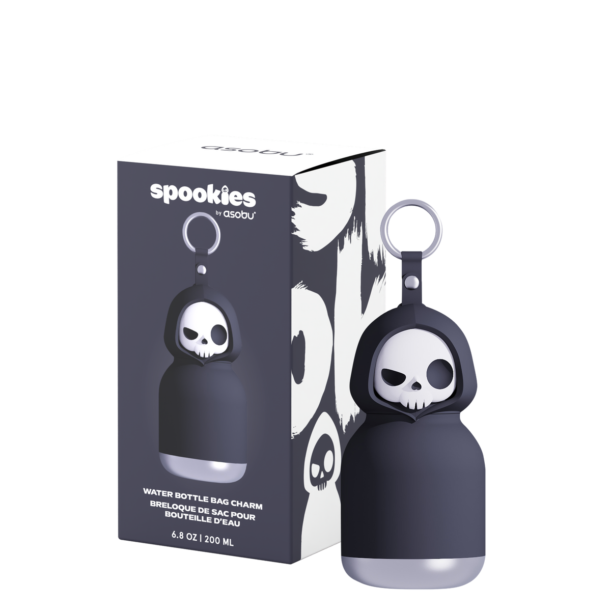 Thermal bottle with straw Mini Spookie Asobu – Skeleton 200 ml