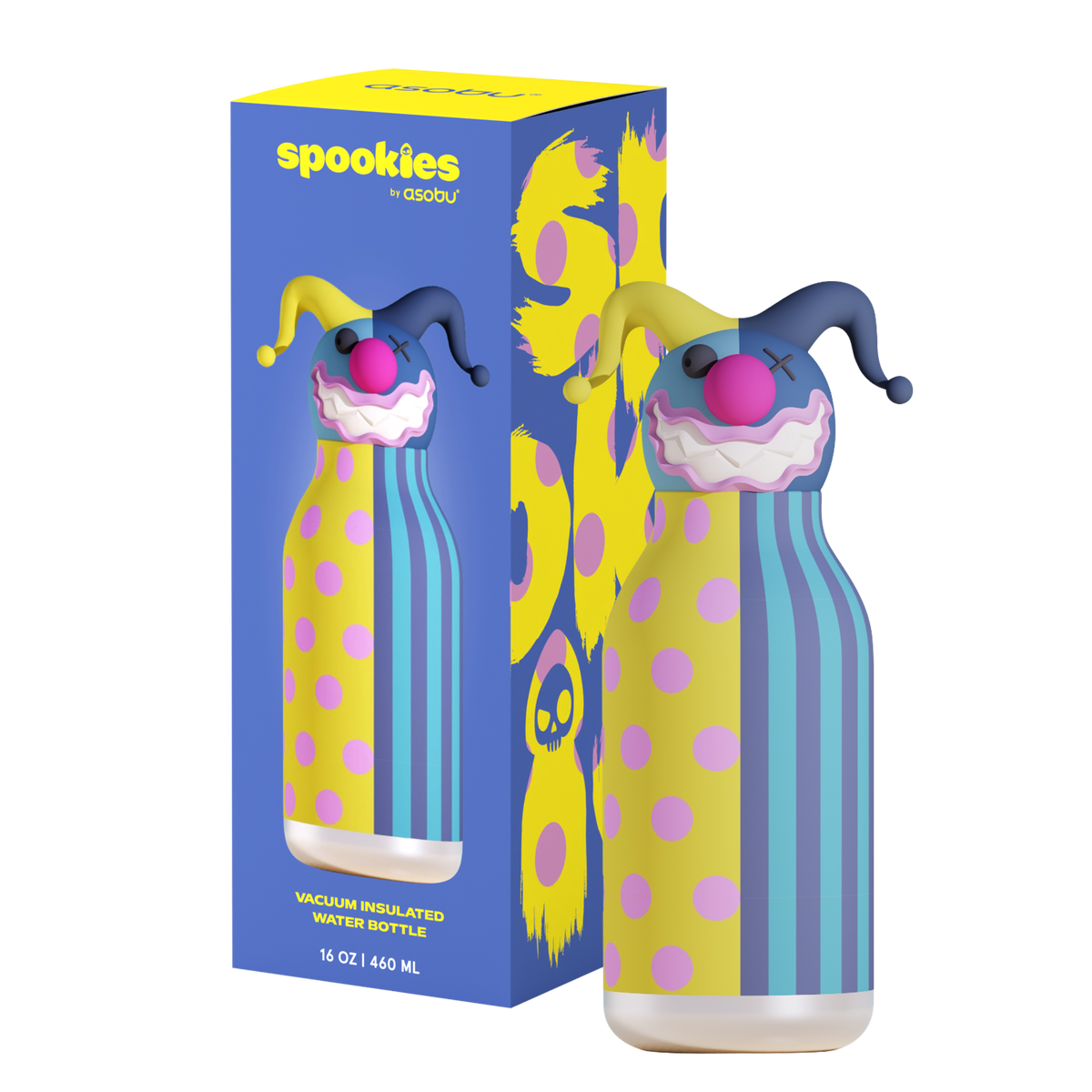 Thermal bottle with straw Spookie Asobu – Clown 460 ml