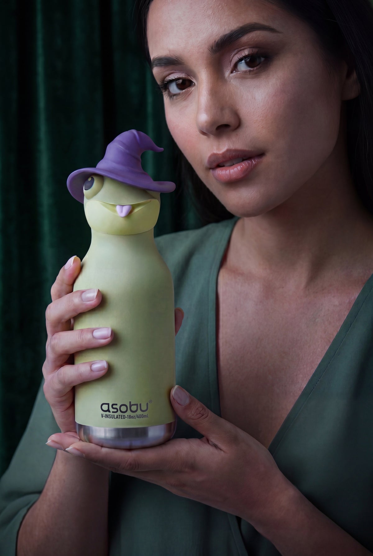 Spookie Asobu Thermal Bottle with Straw – Witch 460 ml