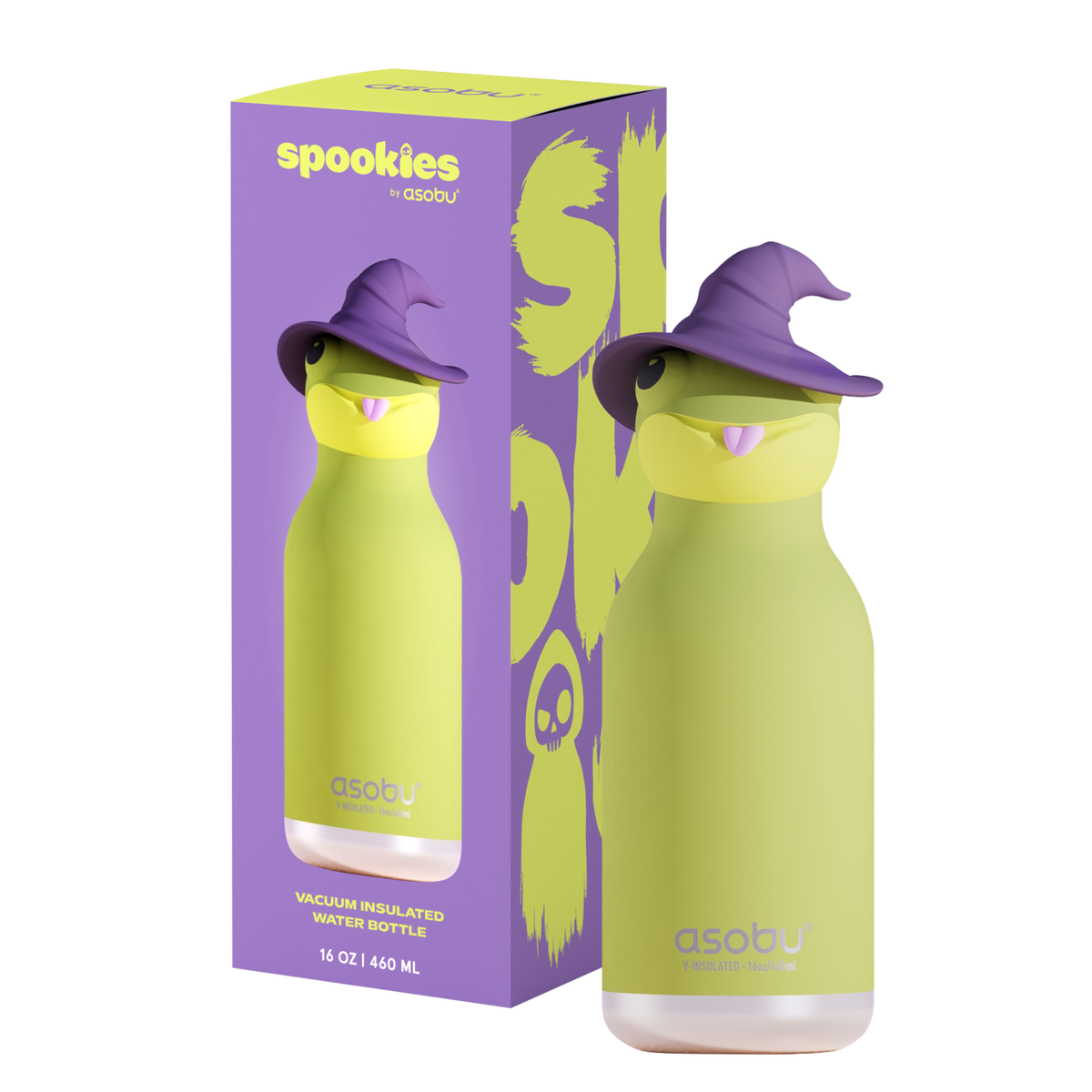 Spookie Asobu Thermal Bottle with Straw – Witch 460 ml