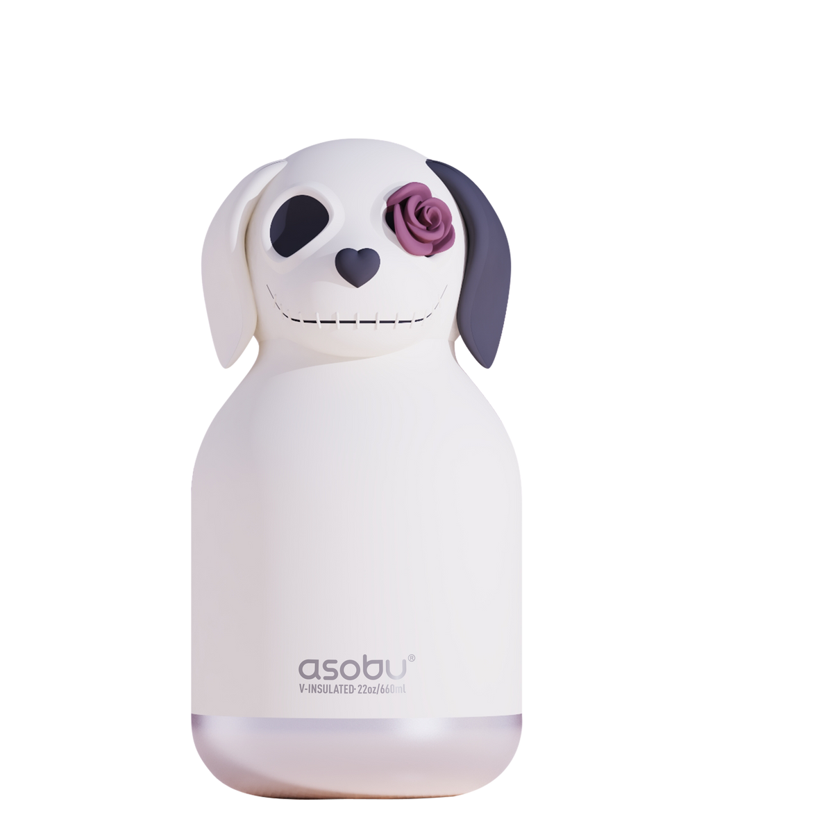 Thermal bottle with straw Maxi Spookie Asobu – Undead Dog 660 ml