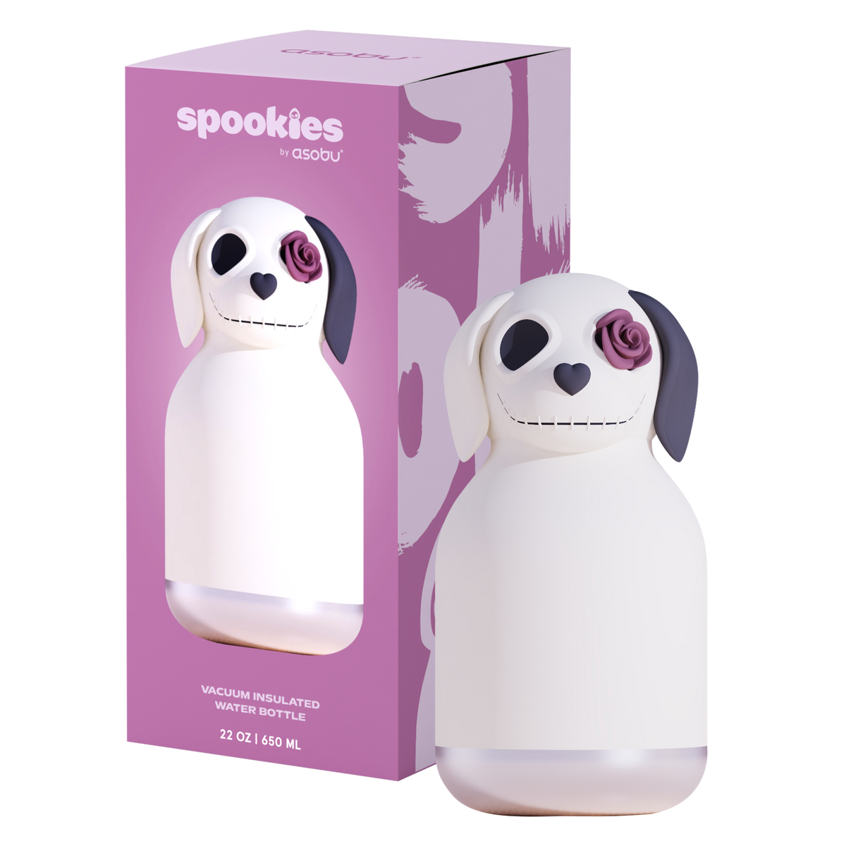 Thermal bottle with straw Maxi Spookie Asobu – Undead Dog 660 ml