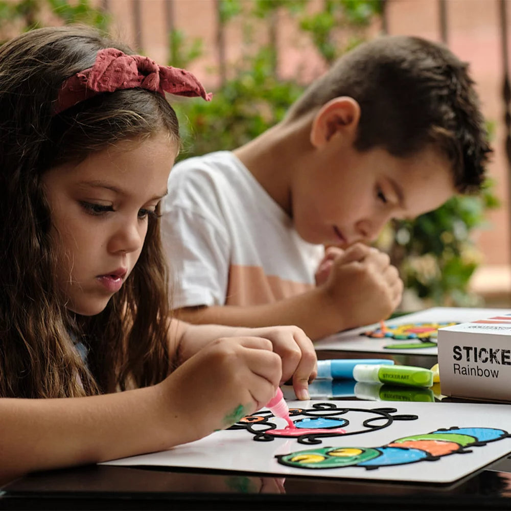 Zestaw do tworzenia naklejek Sticker Art – Tęcza