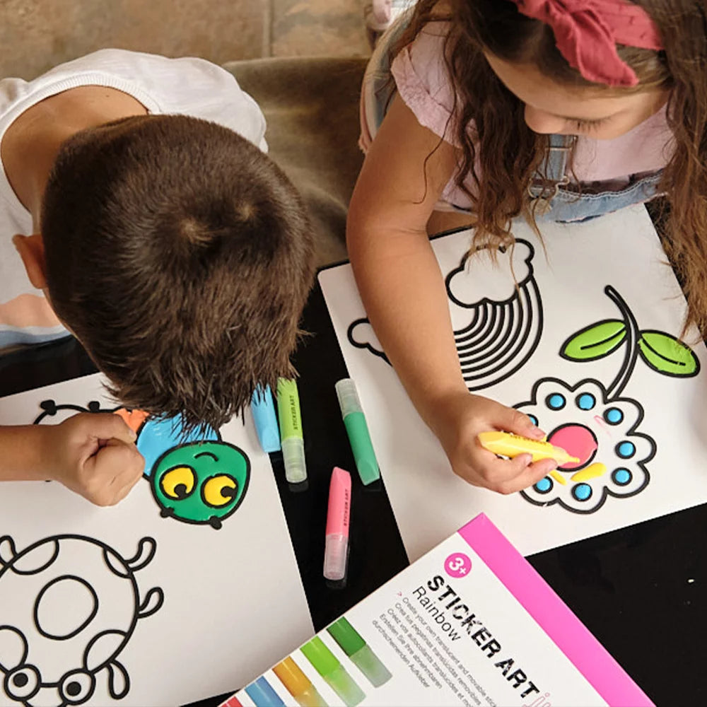Zestaw do tworzenia naklejek Sticker Art – Tęcza